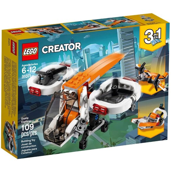 3/55❤️sealed 31071 LEGO Creator 3-in-1 Drone Explorer Swamp Boat Propeller Plane - Picture 1 of 14
